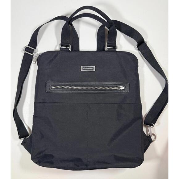 Baggallini Handbags - Baggallini Jessica Convertible Tote Backpack Black